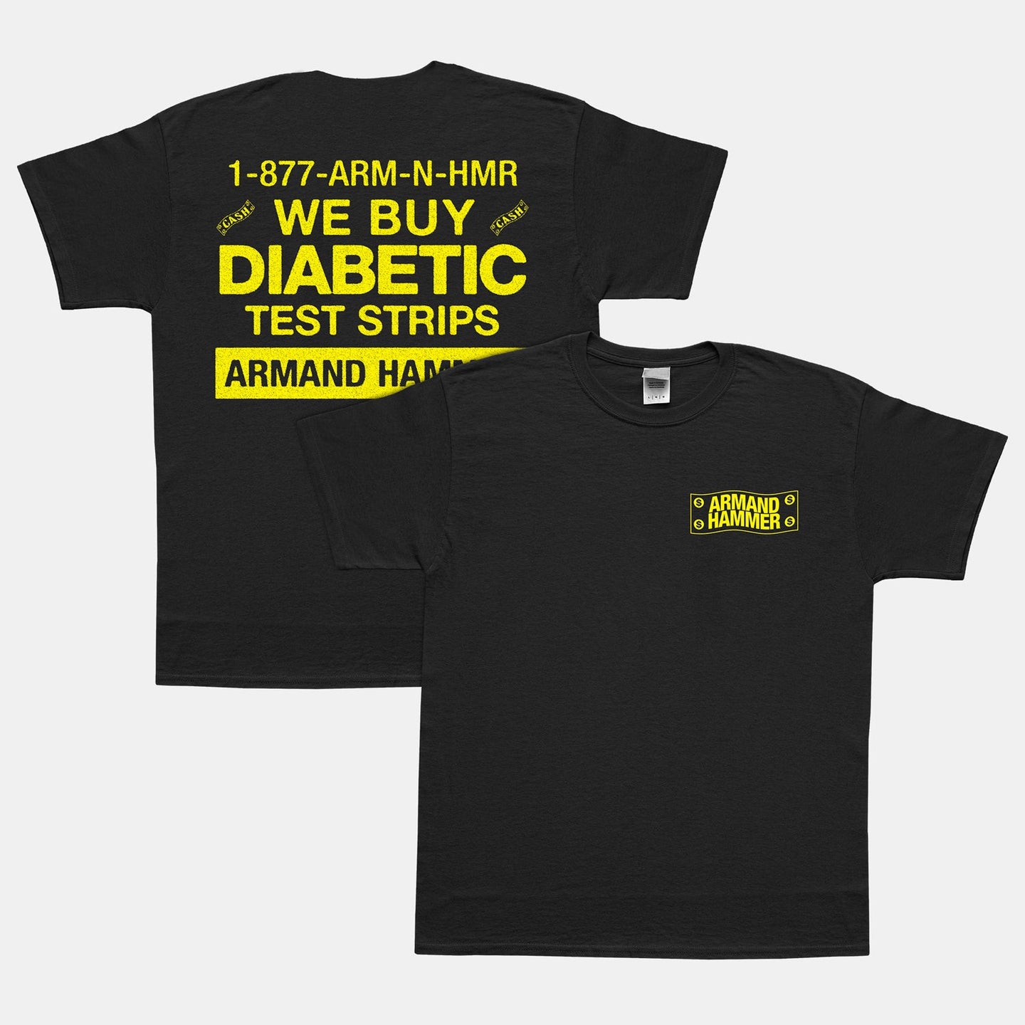 SOLD OUT - We Buy Diabetic Test Strips Black T-Shirt