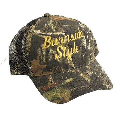 Camo Burnside Style Hat
